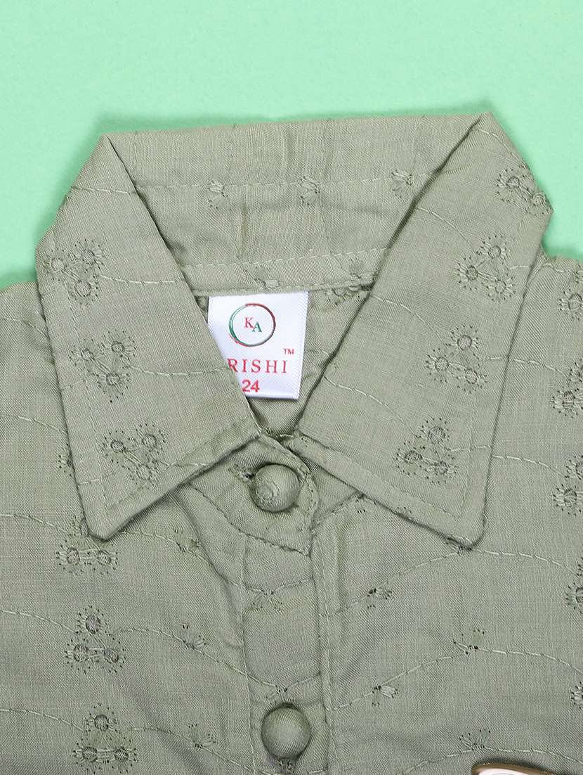 girls collared short sleeve top - 21987722 -  Standard Image - 3