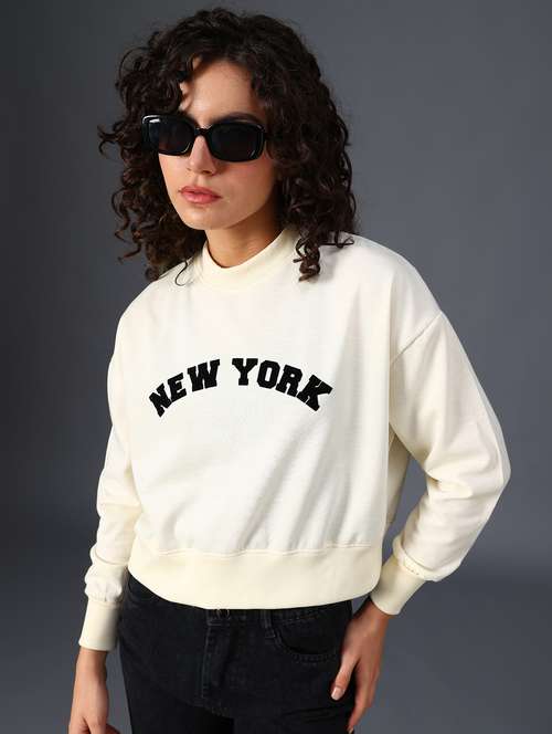 women printed long sleeve sweatshirt - 21987749 -  Standard Image - 0