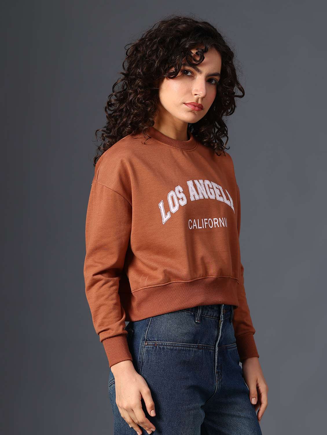 women printed long sleeve sweatshirt - 21987796 -  Standard Image - 3