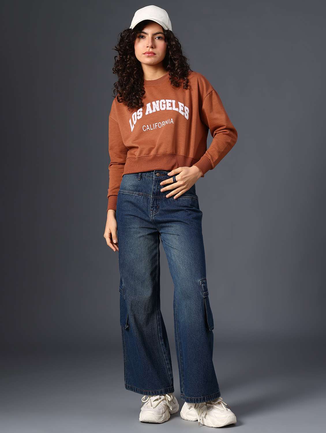 women printed long sleeve sweatshirt - 21987796 -  Standard Image - 5