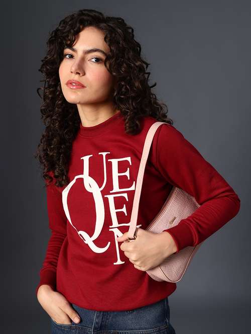 women printed long sleeve sweatshirt - 21987821 -  Standard Image - 0