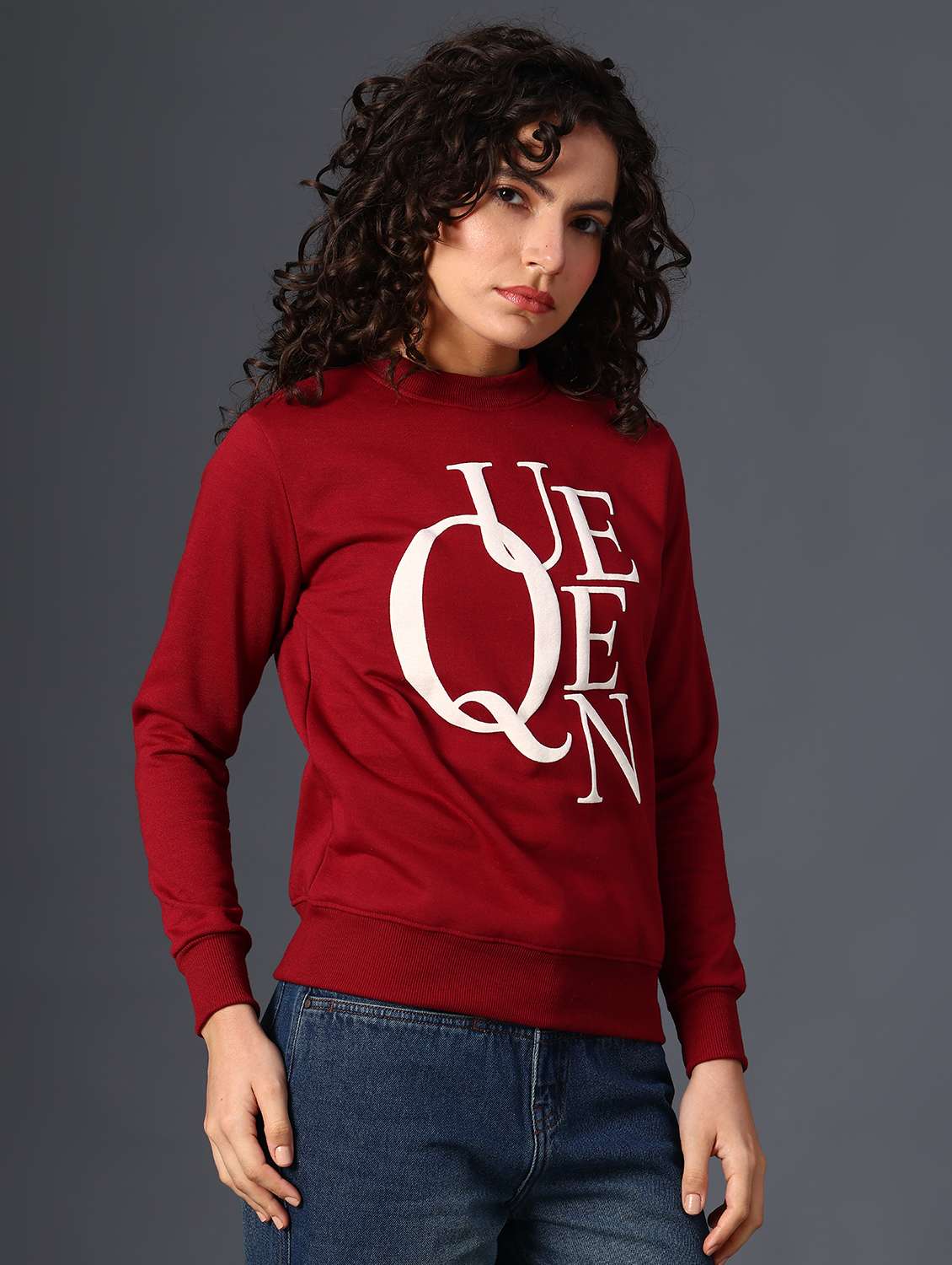 women printed long sleeve sweatshirt - 21987821 -  Standard Image - 3