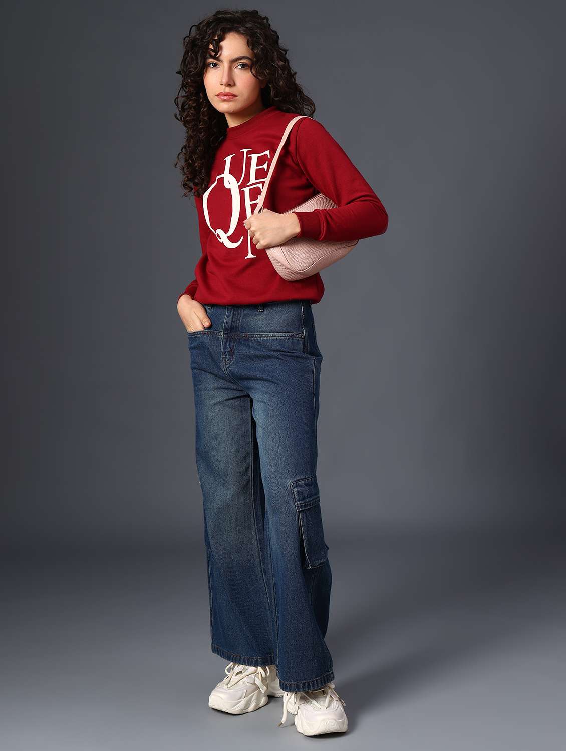 women printed long sleeve sweatshirt - 21987821 -  Standard Image - 5