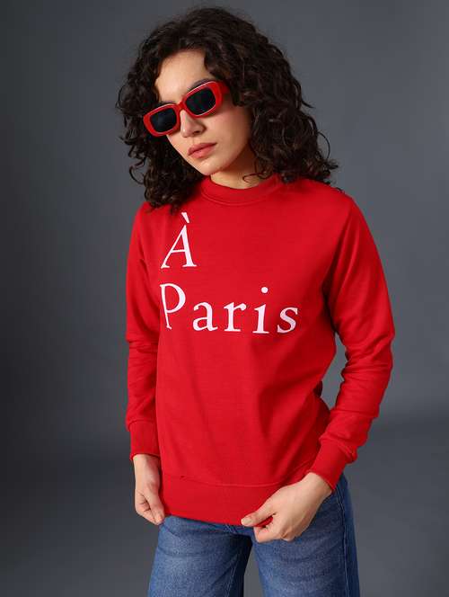 women printed long sleeve sweatshirt - 21987824 -  Standard Image - 0