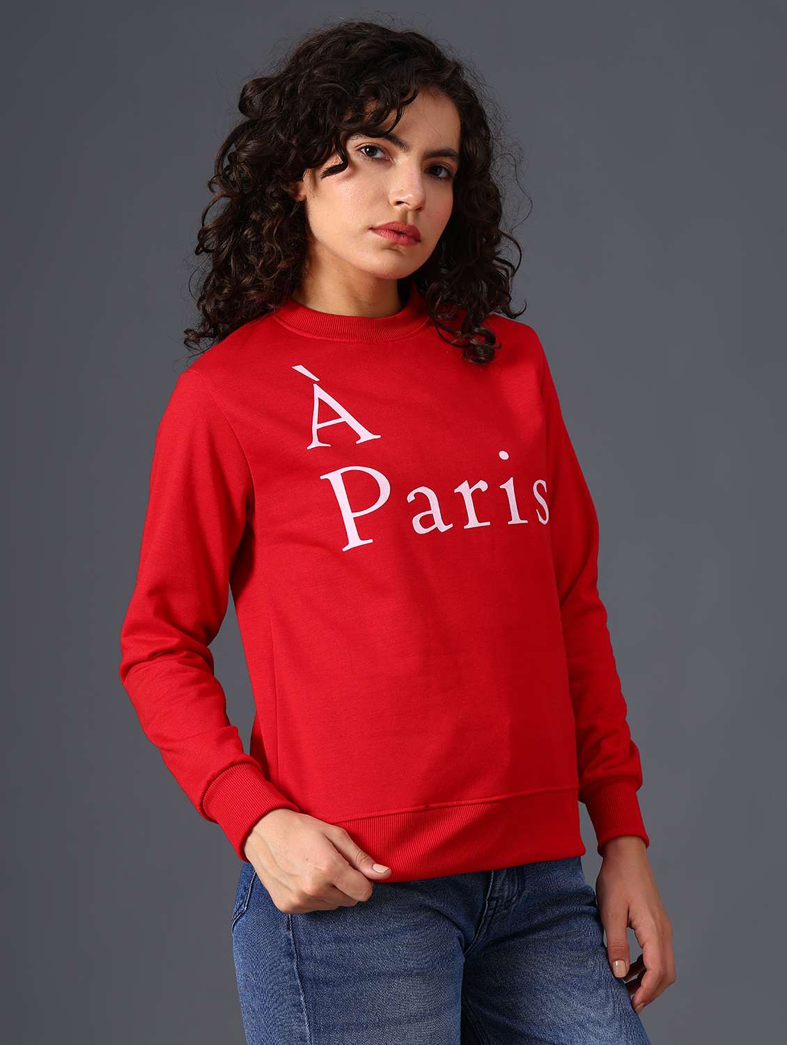 women printed long sleeve sweatshirt - 21987824 -  Standard Image - 3
