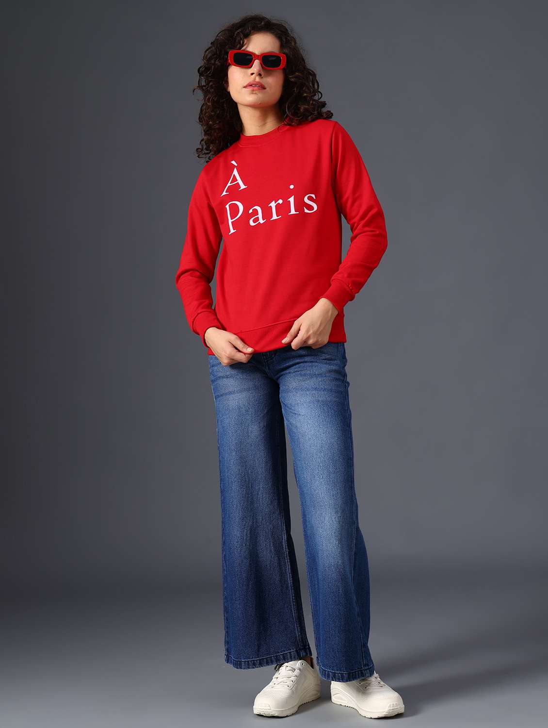 women printed long sleeve sweatshirt - 21987824 -  Standard Image - 5