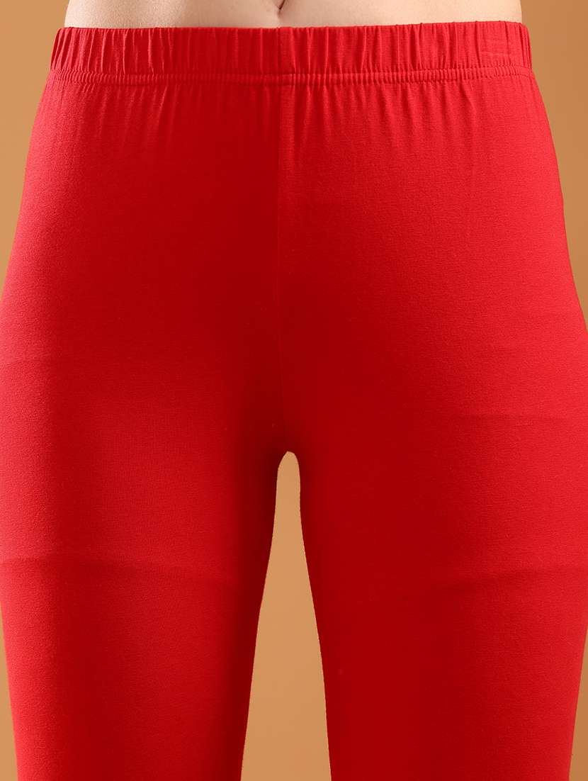 women solid mid rise ankle length leggings - 21987852 -  Standard Image - 5