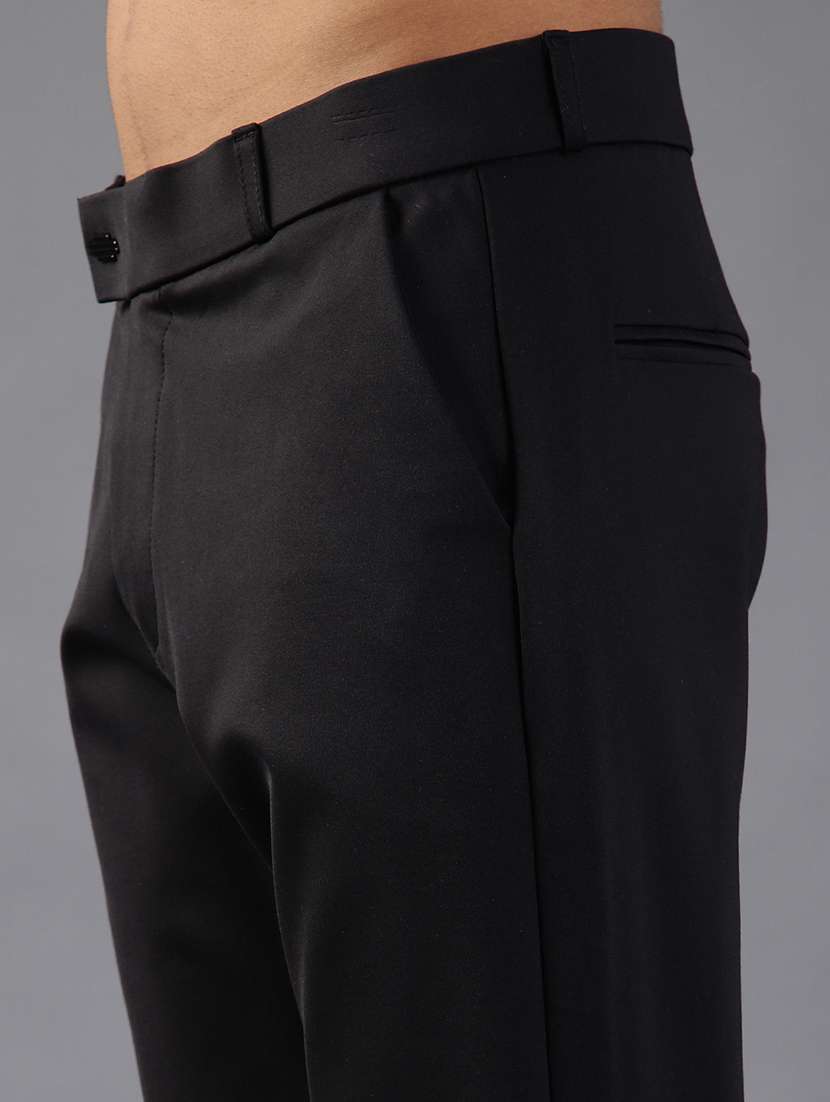 men solid mid rise casual chinos - 21987884 -  Standard Image - 5