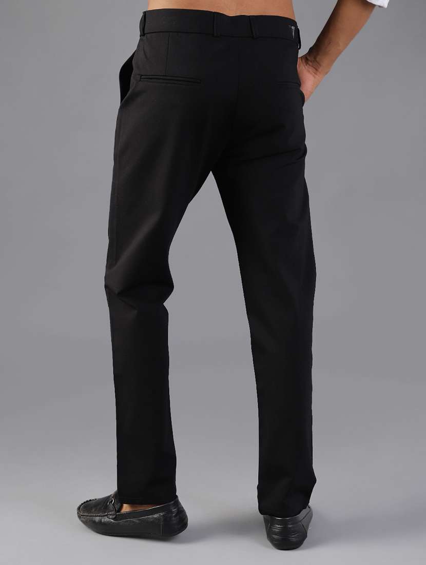 men solid mid rise casual chinos - 21987898 -  Standard Image - 3