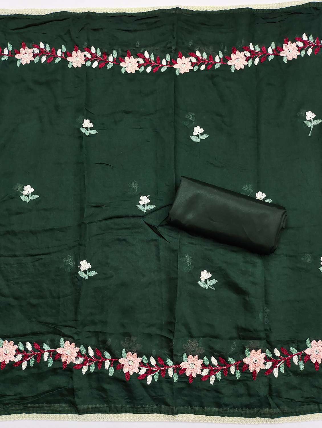 women floral embroidered unstitched suit set - 21987985 -  Standard Image - 3