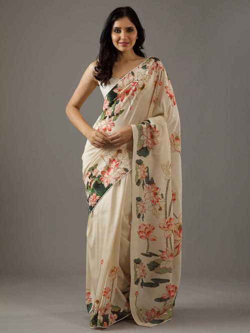 women printed casual wear saree with blouse - 21988095 - Standard Image - 0