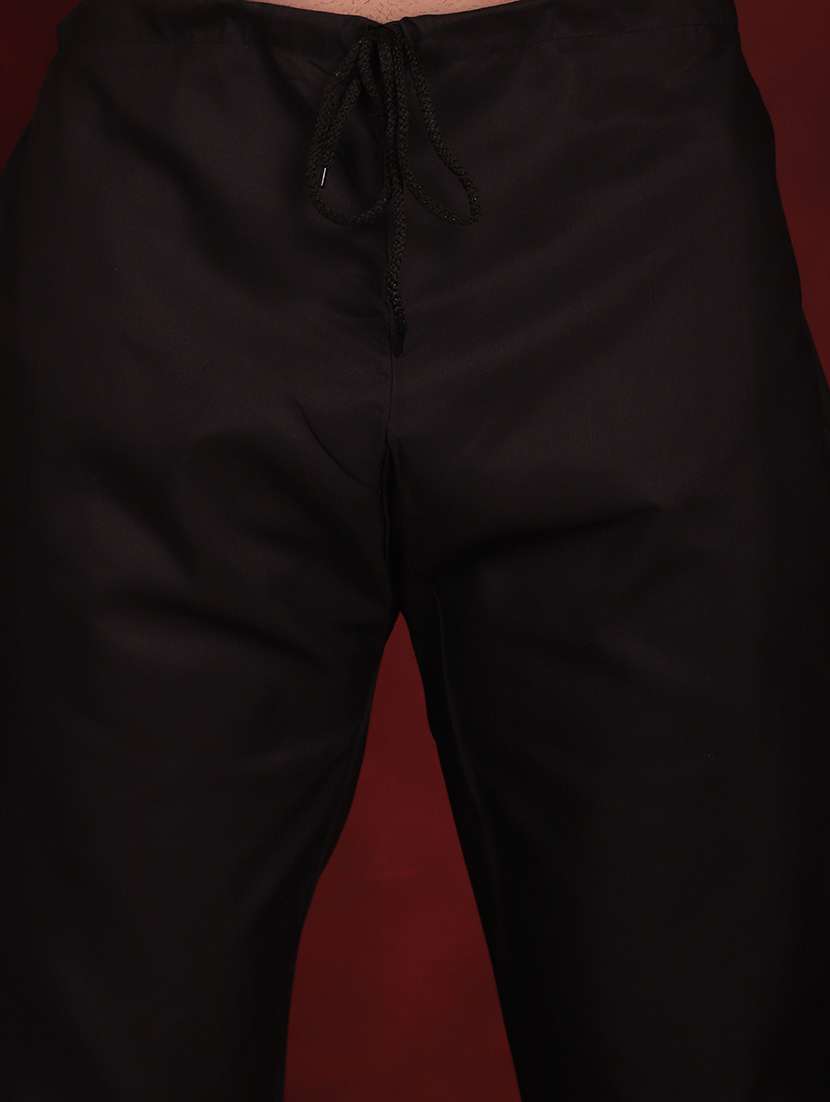 men embroidered mandarin neck kurta pyjama ethnic wear set - 21988182 -  Standard Image - 5