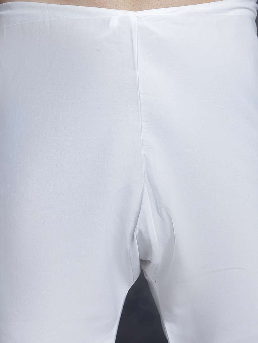 men embroidered mandarin neck kurta pyjama ethnic wear set - 21988183 -  Standard Image - 5