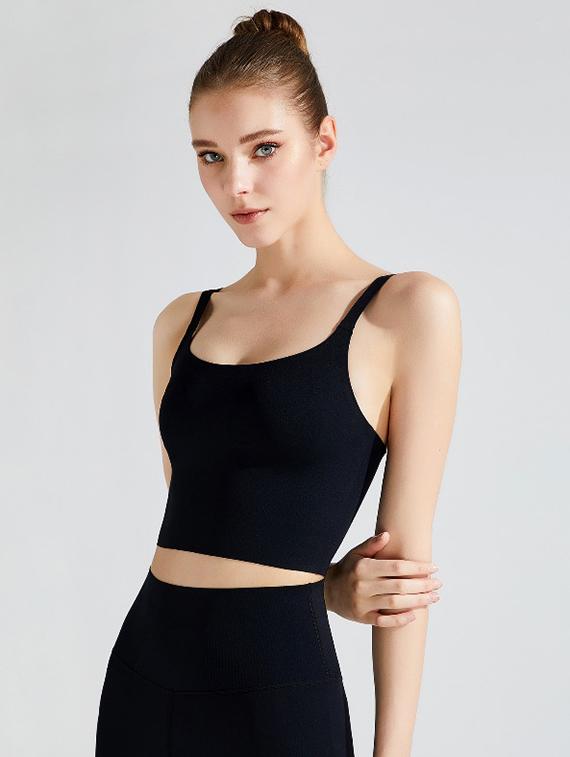 women black solid active wear set