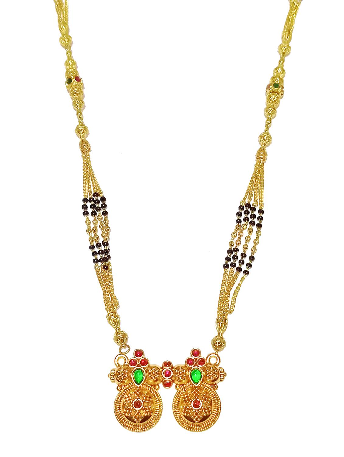 women gold plated mangalsutra  