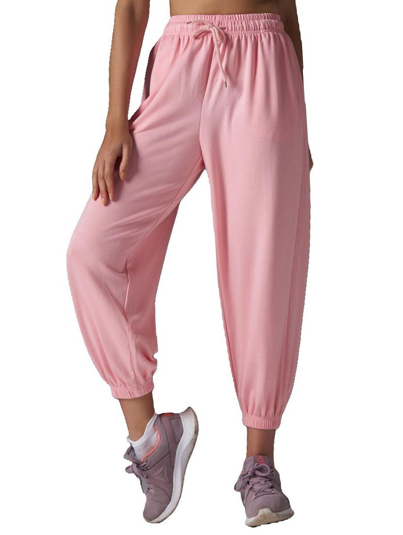 women pink solid relaxed fit jogger - 21988245 - Zoom Image - 0