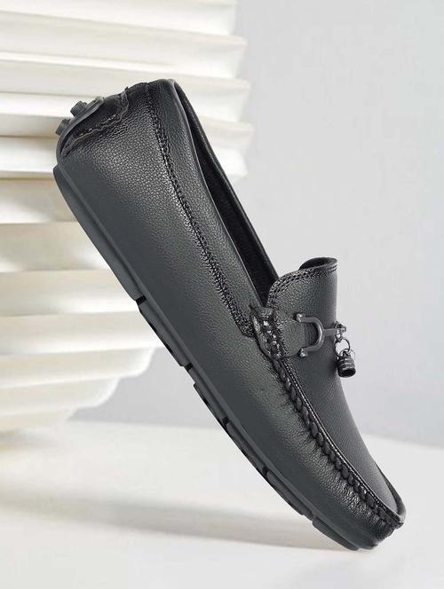 men black slip on horsebit loafer - 21988269 - Standard Image - 0