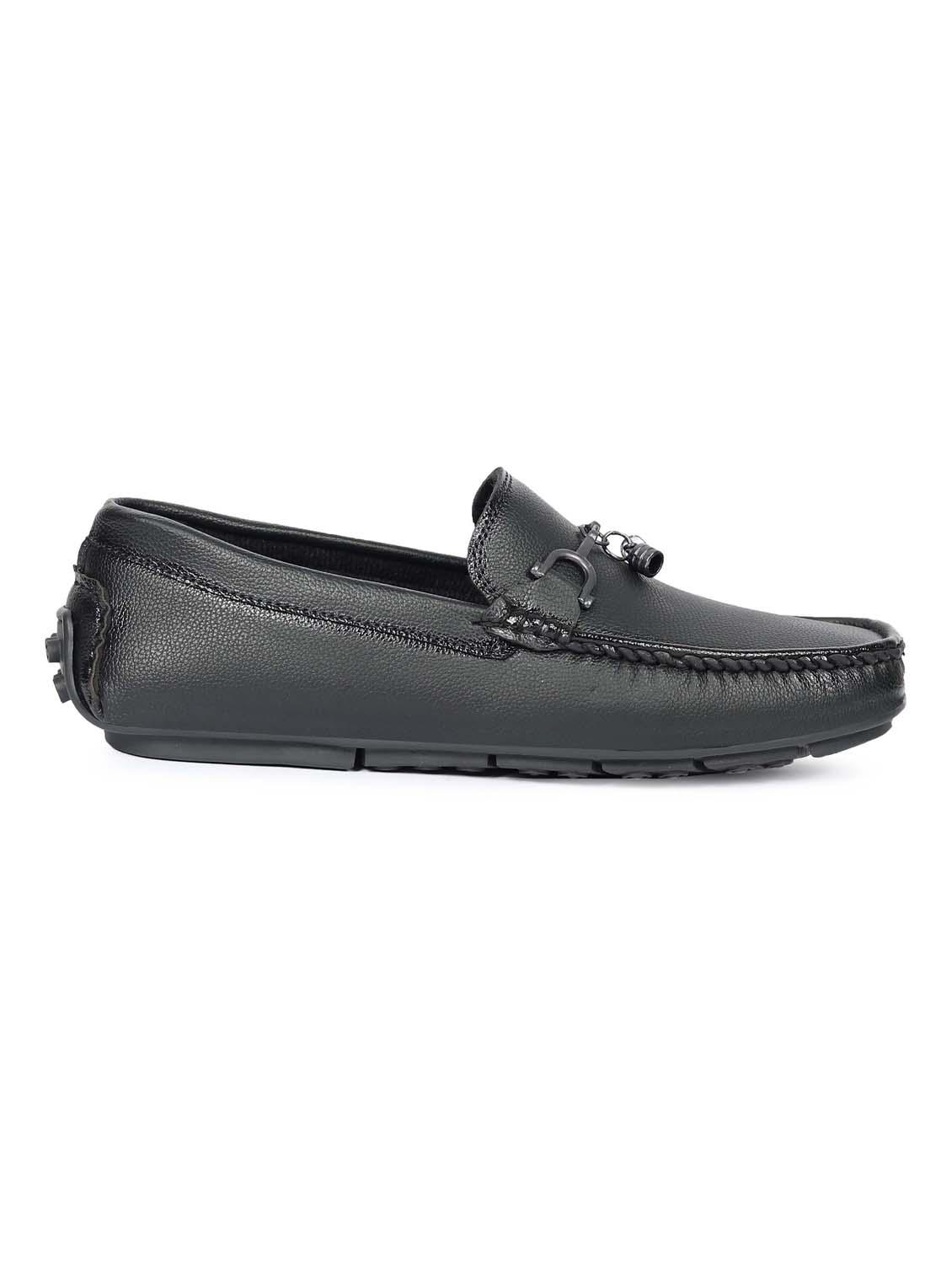 men black slip on horsebit loafer - 21988269 - Standard Image - 3