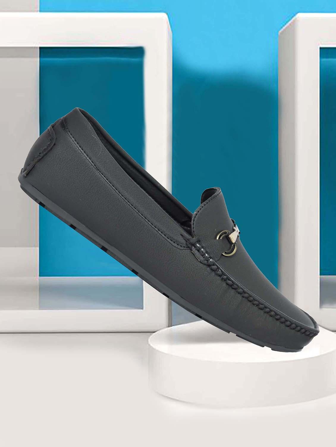 men black slip on horsebit loafer