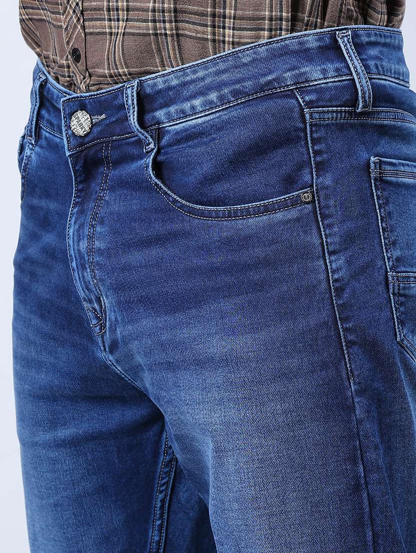 men washed mid rise full length jeans - 21988356 -  Standard Image - 5