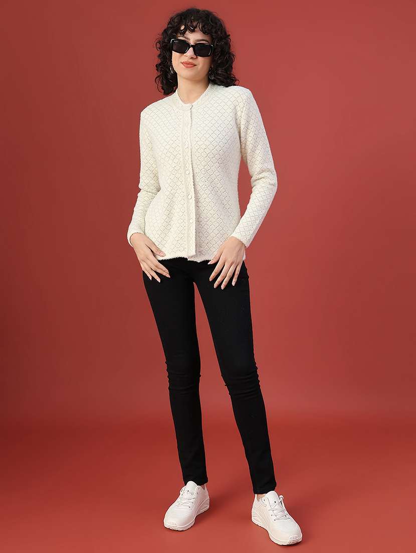 women self design long sleeve cardigan - 21988525 -  Standard Image - 5