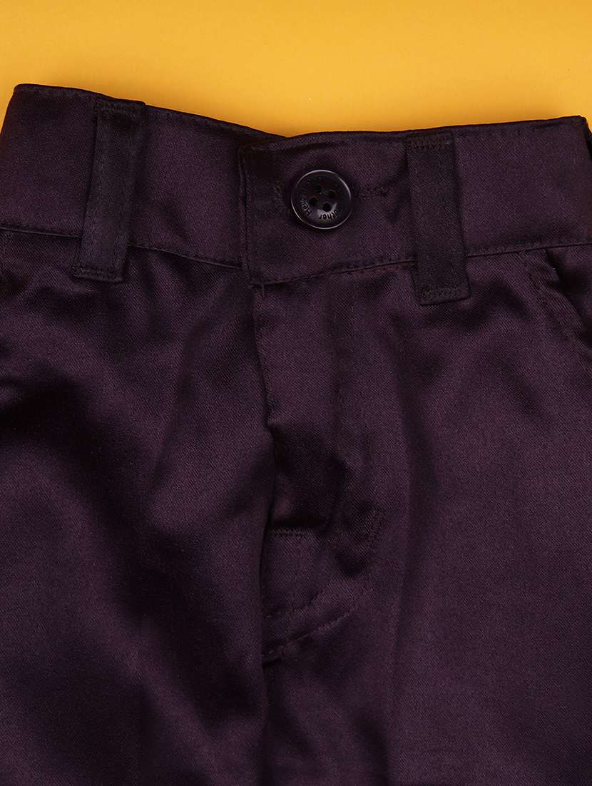 boys self design trouser & shirt with waist coat set - 21988583 -  Standard Image - 5