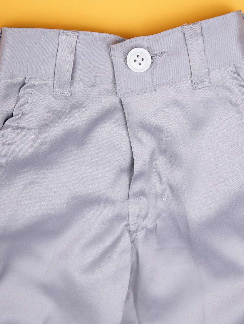 boys self design trouser & shirt with waist coat set - 21988590 -  Standard Image - 5