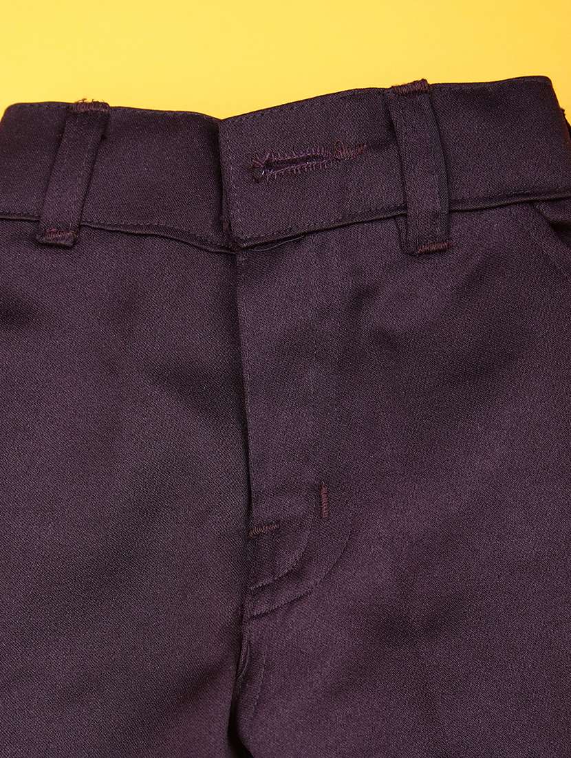 boys self design trouser & shirt with waist coat set - 21988591 -  Standard Image - 3