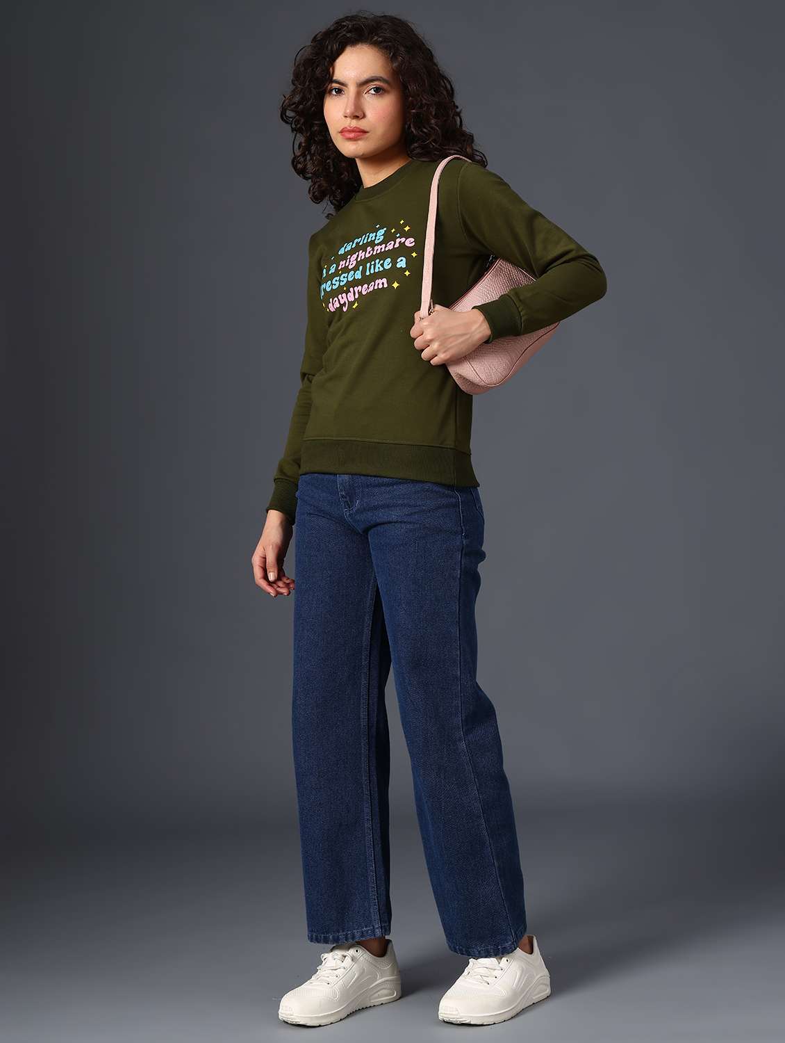 women printed long sleeve sweatshirt - 21988616 -  Standard Image - 5