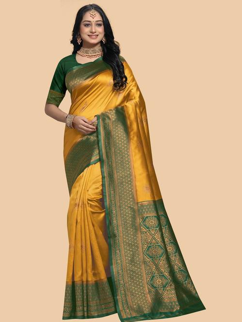 women self design banarasi saree with blouse - 21988696 - Standard Image - 0