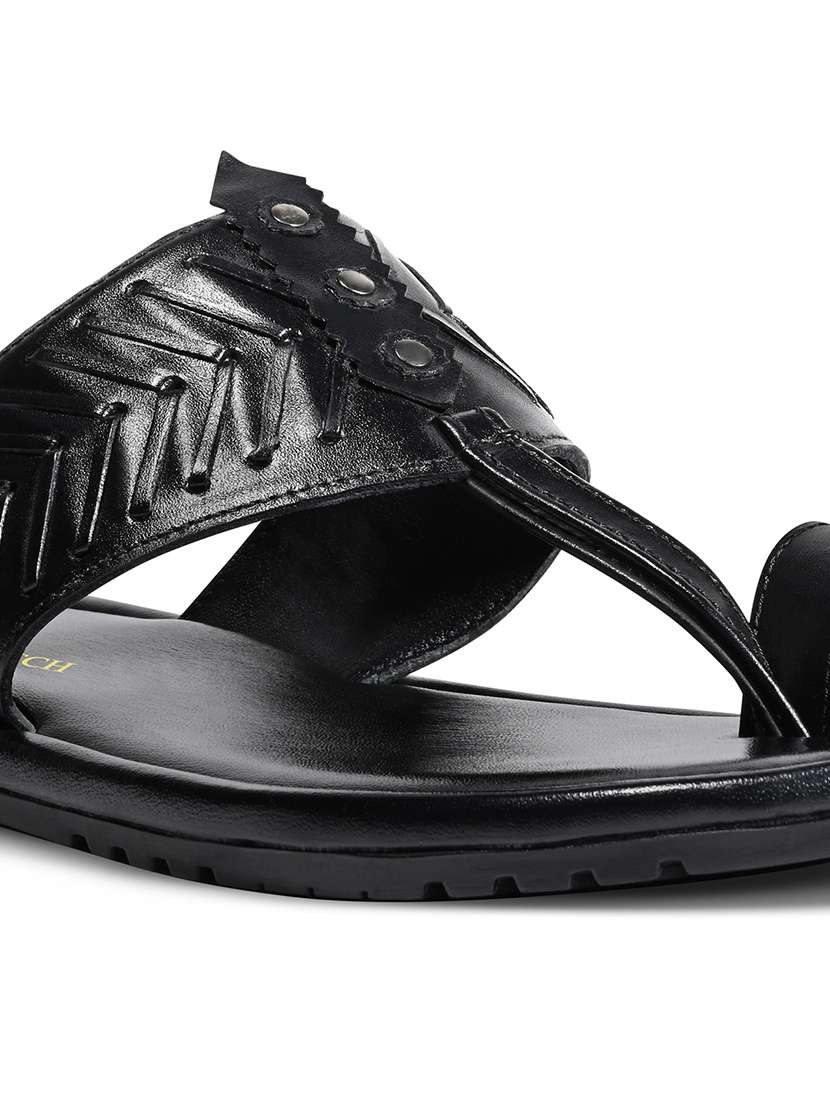 men cut work toe separator kolhapuri sandal - 21988804 - Standard Image - 3