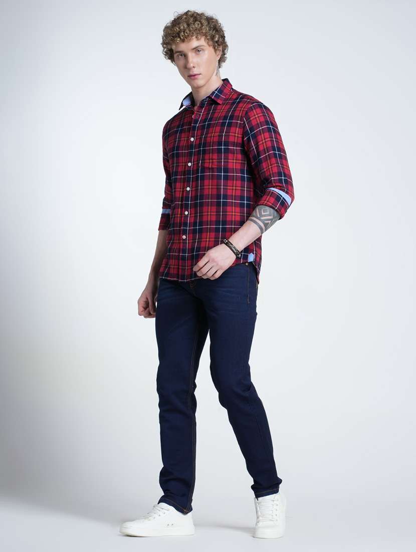 men washed mid rise full length jeans - 21988823 -  Standard Image - 3