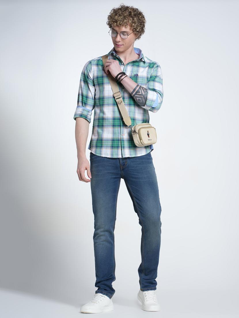 men washed mid rise full length jeans - 21988837 - Standard Image - 3