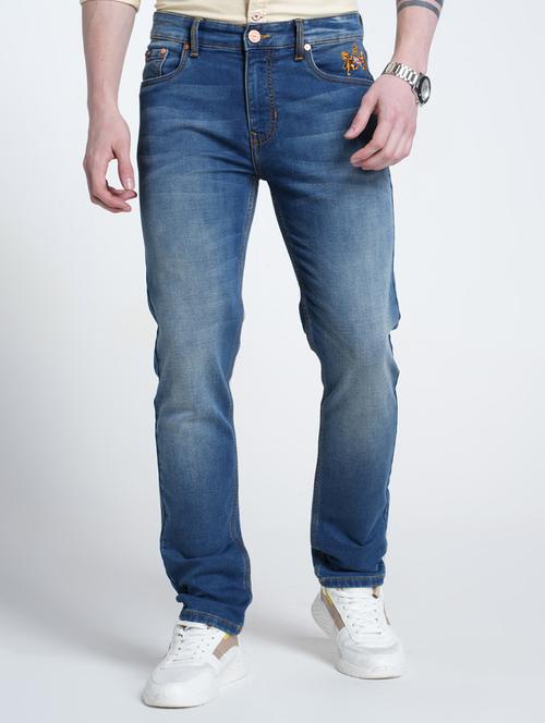 men washed mid rise full length jeans - 21988847 -  Standard Image - 0
