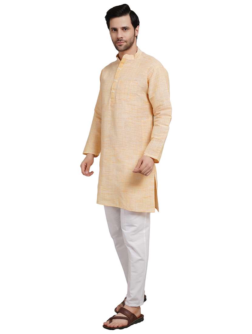 men self design mandarin neck kurta pyjama ethnic wear set - 21989325 -  Standard Image - 3