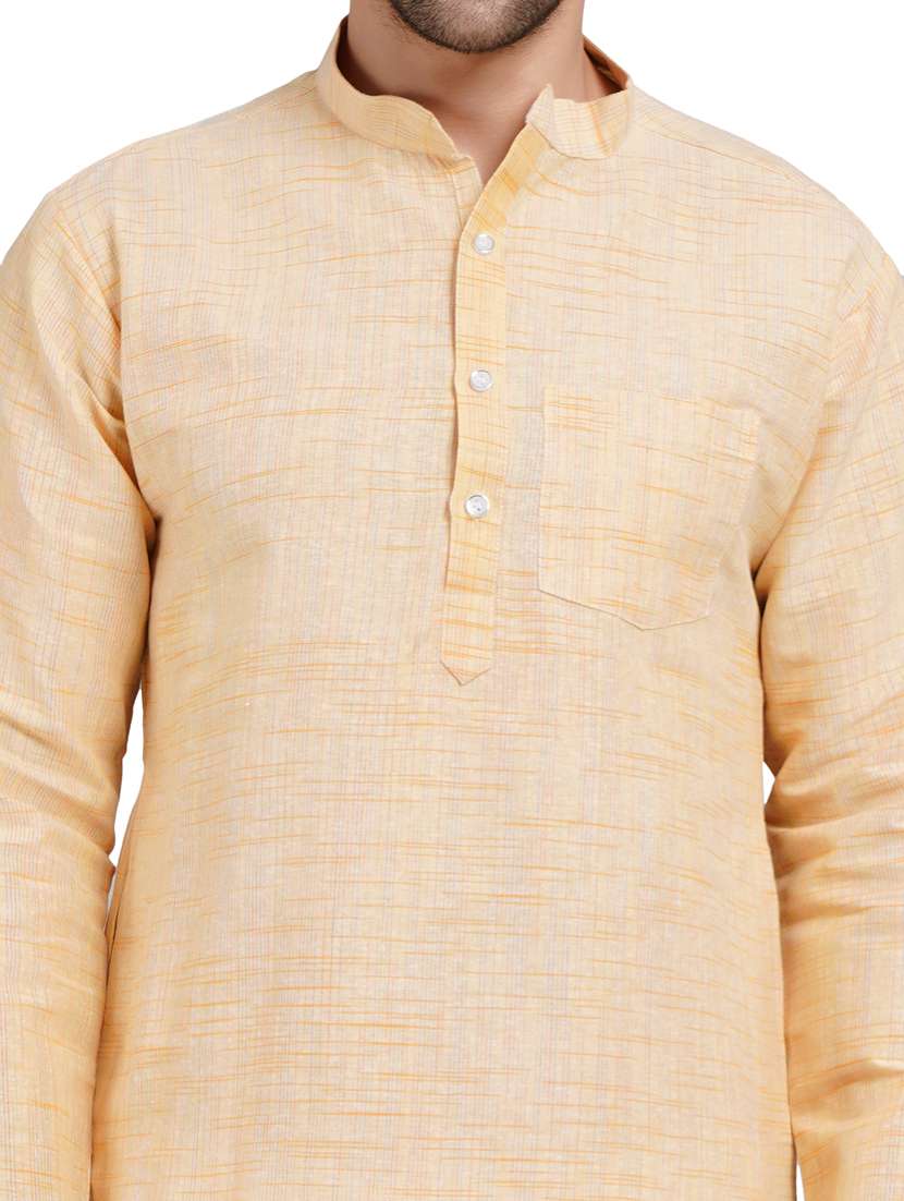 men self design mandarin neck kurta pyjama ethnic wear set - 21989325 -  Standard Image - 5