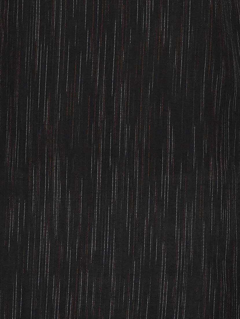 men melange mandarin neck long kurta - 21989327 - Standard Image - 5