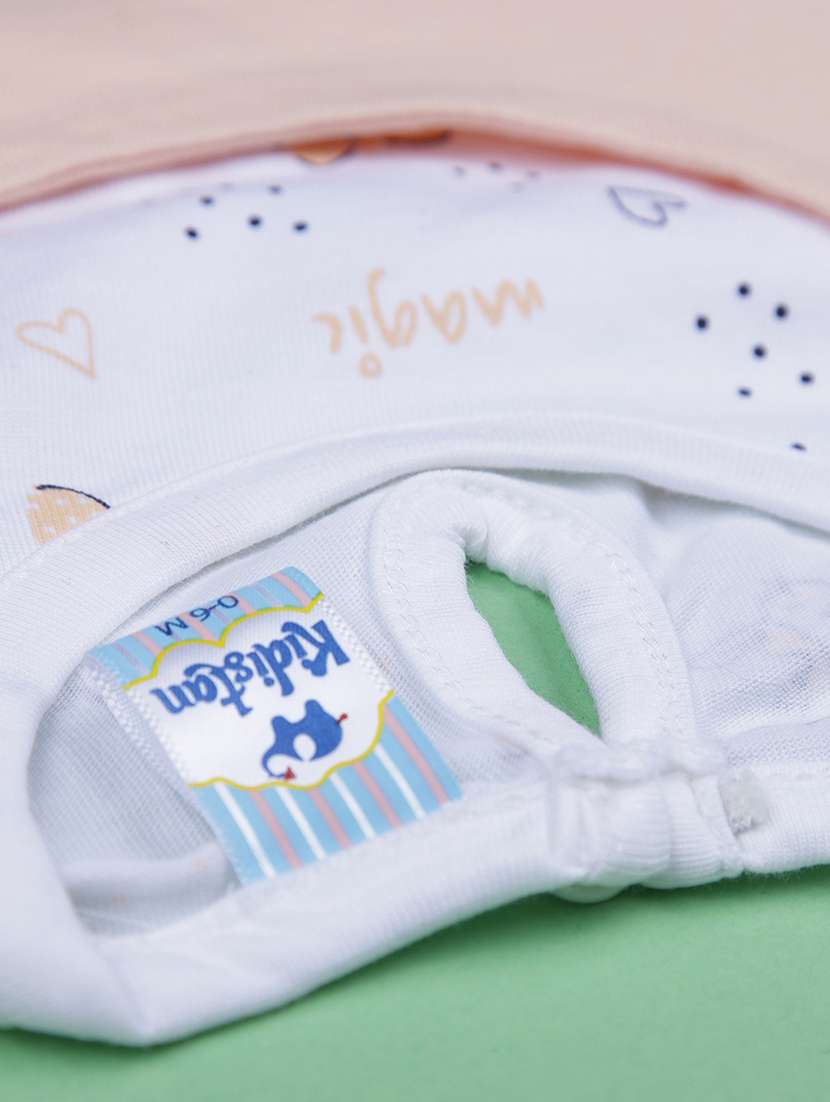 girls peach printed full length twin set - 21989335 -  Standard Image - 5