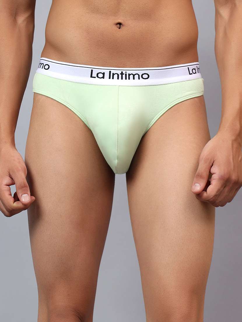 men solid low rise thongs