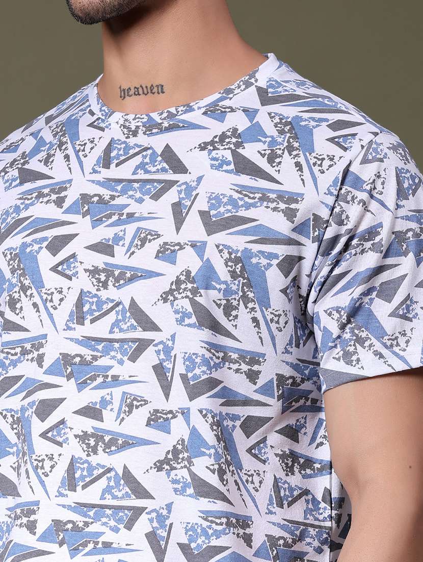 men printed short sleeve regular fit polo t-shirt - 21989475 -  Standard Image - 3