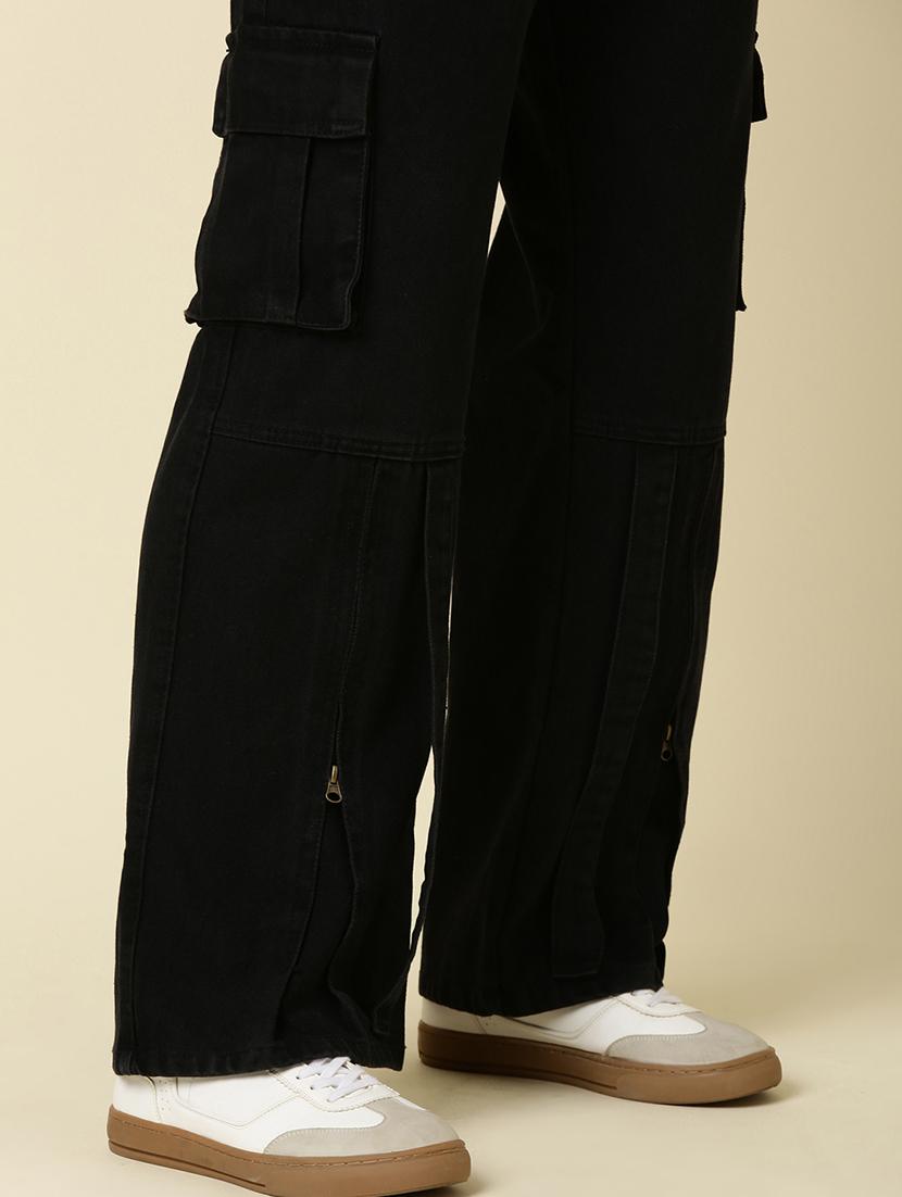 black denim cargos - 21989510 - Standard Image - 3
