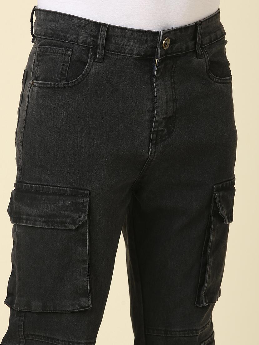 black denim cargos - 21989513 - Standard Image - 5