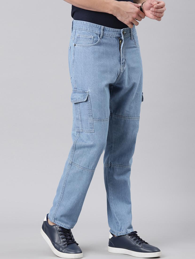 blue denim cargos - 21989518 - Standard Image - 3
