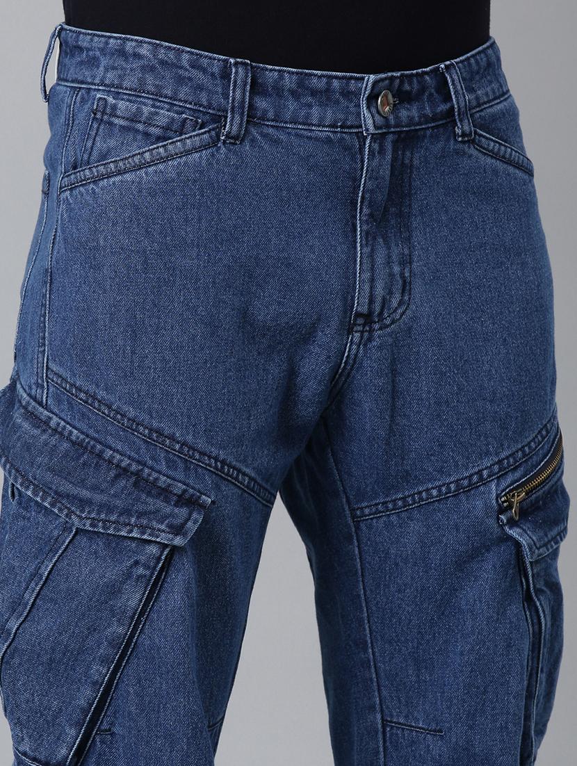 blue denim cargos - 21989521 - Standard Image - 5