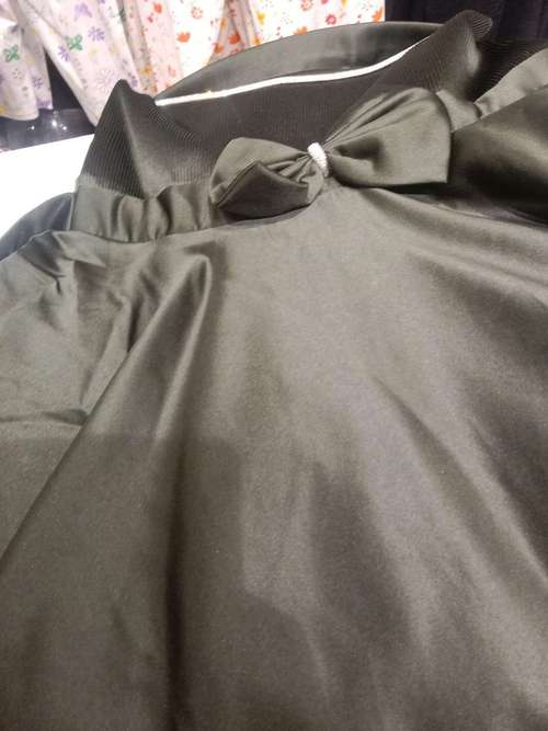 green satin frock - 21989539 - Standard Image - 0