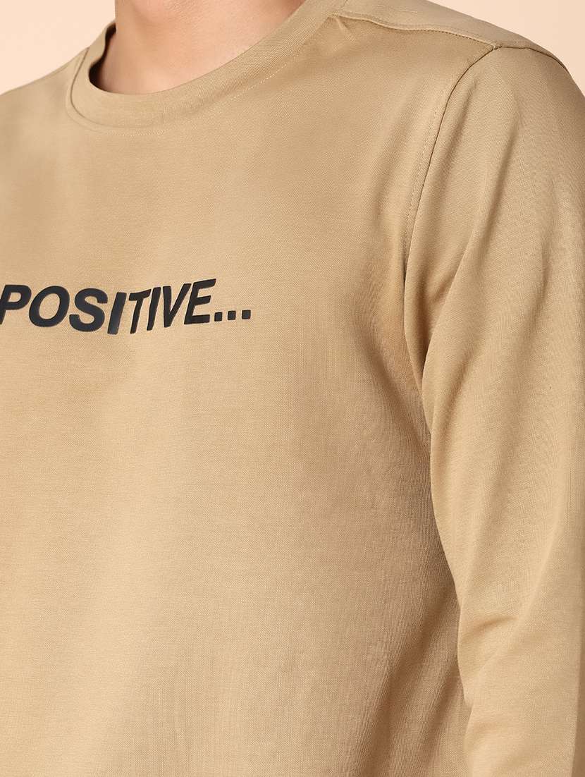 men chest print long sleeve regular fit sweatshirt - 21989541 - Standard Image - 3