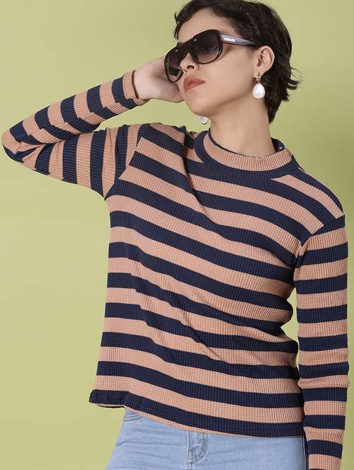 women striped long sleeve t-shirt - 21989607 -  Standard Image - 0