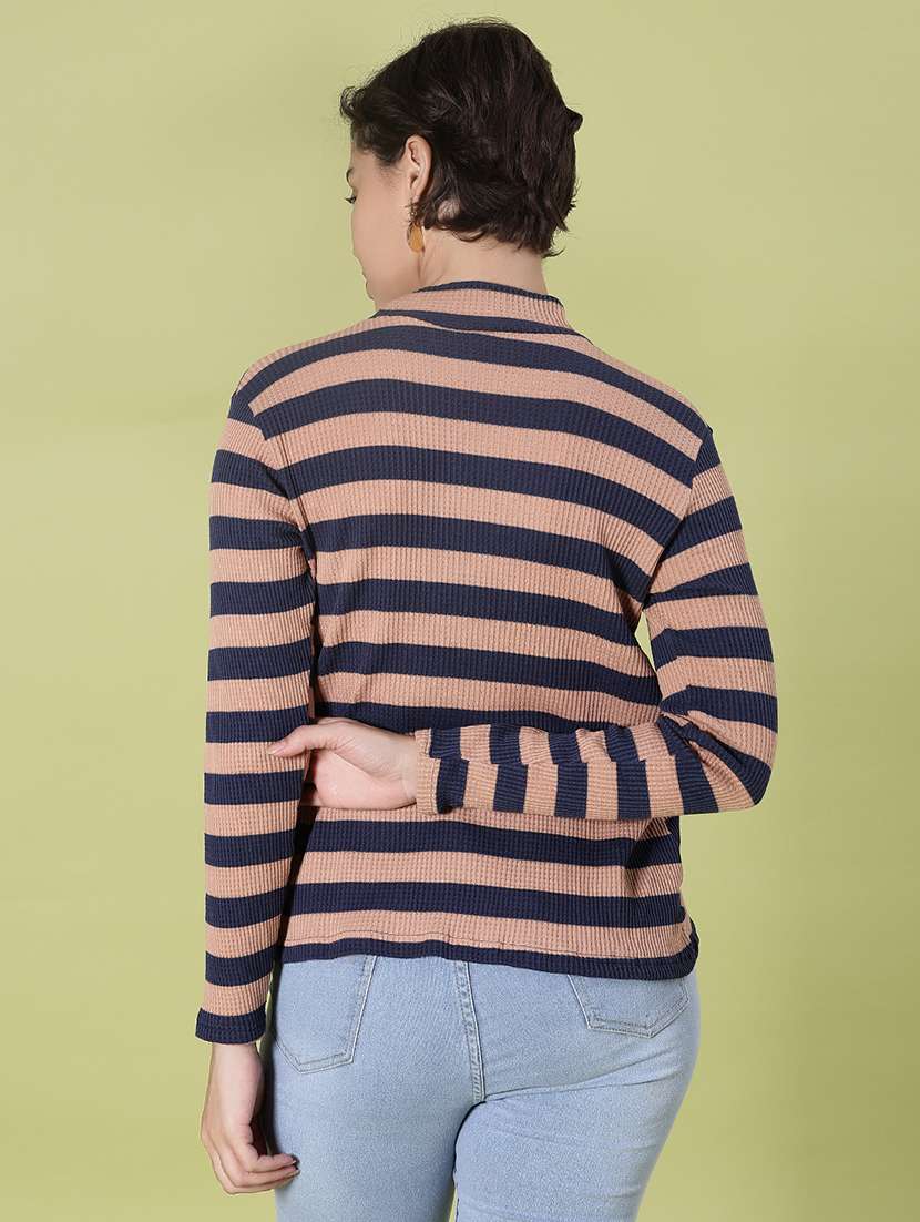 women striped long sleeve t-shirt - 21989607 -  Standard Image - 3