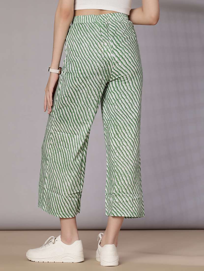 women printed mid rise palazzo - 21989798 -  Standard Image - 3