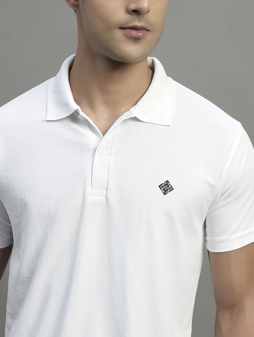 men solid short sleeve regular fit polo t-shirt - 21989828 -  Standard Image - 3
